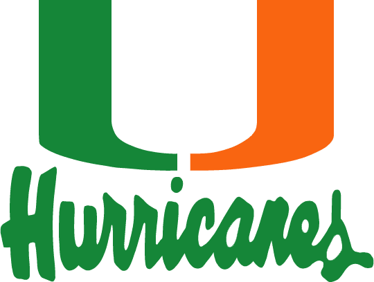 Miami Hurricanes 1979-1999 Wordmark Logo iron on transfers for fabric